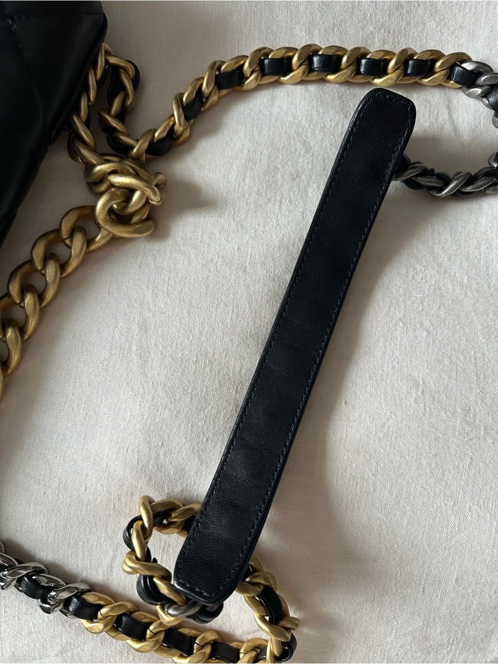 Chanel 19 Large Flap Bag – Black Shiny Lambskin
